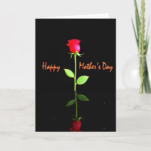 Tarjeta de deseo del Día de la Madre con rosas