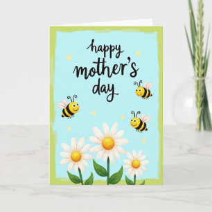Tarjeta de deseo del Día de la Madre encantadora