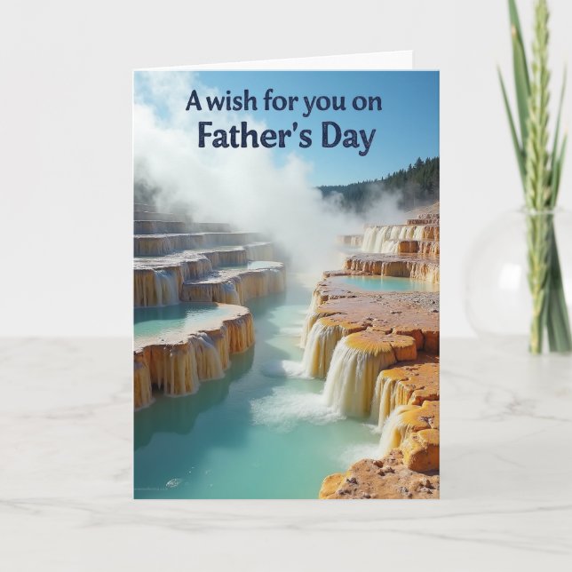 Tarjeta de deseo del Día del Padre Azure (Anverso)