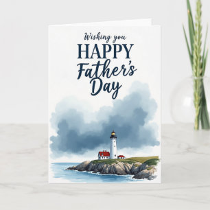 Tarjeta de deseo del Día del Padre Costero