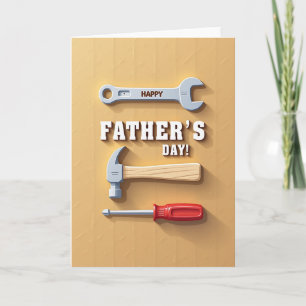 Tarjeta de deseo del Día del Padre para el hombre