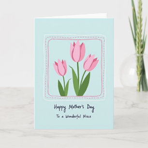 Tarjeta de deseo del día dulce con marco floral