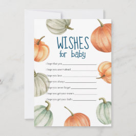 Tarjeta de deseo para bebé, Baby Shower Wish Card