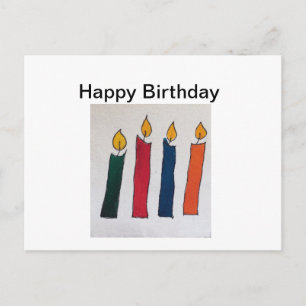 Tarjeta de deseo simple de cumpleaños