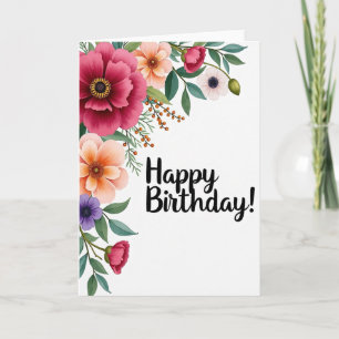 Tarjeta de deseos botánicos Ombre