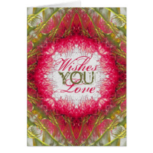 Tarjeta de deseos de amor para cepillos de botella