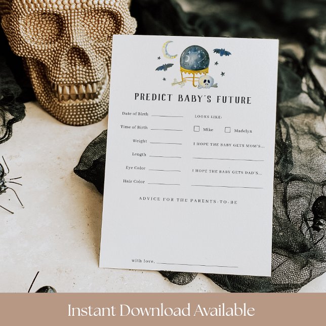 Tarjeta de deseos de Baby Shower de Crystal Ball d (Subido por el creador)