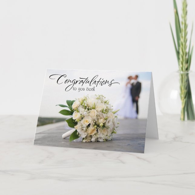 Tarjeta de deseos de boda (Anverso)