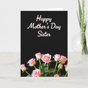 Tarjeta de deseos de capullo de rosa rosa