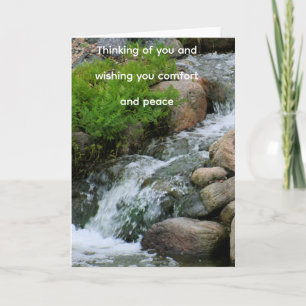 Tarjeta de Deseos de Comodidad y Paz