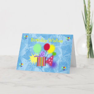 Tarjeta de deseos de cumpleaños