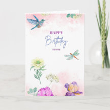 Tarjeta de deseos de cumpleaños