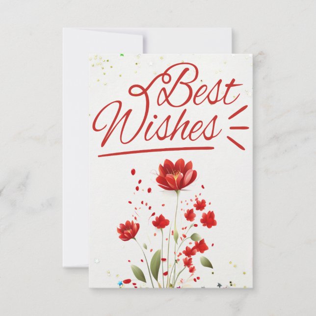 Tarjeta de deseos de cumpleaños feliz (Anverso)