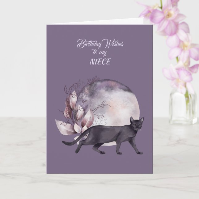 Tarjeta de deseos de cumpleaños para mi sobrina (Orquídea)