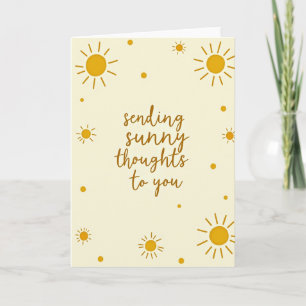 Tarjeta de deseos de cumpleaños soleados