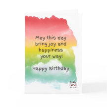 Tarjeta de deseos de feliz cumpleaños