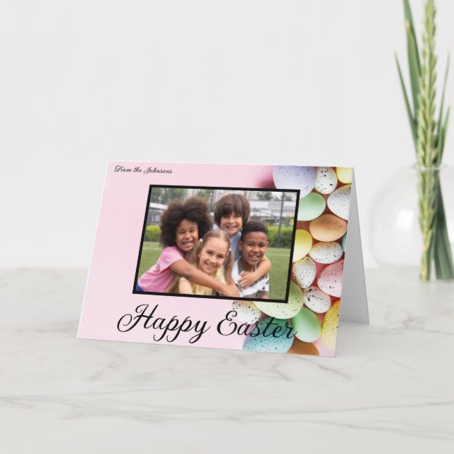 Tarjeta de deseos de Feliz Pascua (Anverso)