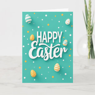 Tarjeta de deseos de Pascua con patrón
