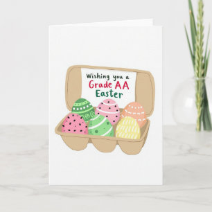 Tarjeta de deseos de Pascua de grado Aa
