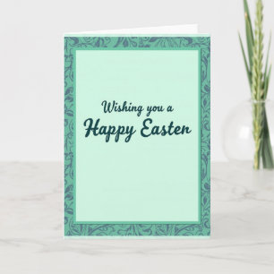 Tarjeta de deseos de Pascua feliz