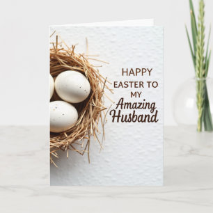 Tarjeta de deseos de Pascua para esposo