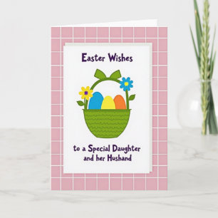 Tarjeta de deseos de Pascua para hija