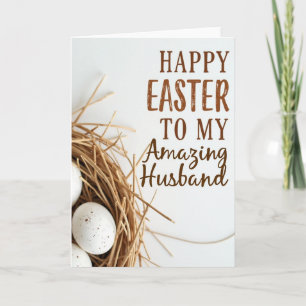 Tarjeta de Deseos de Pascua Rústica