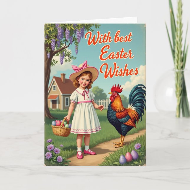 Tarjeta de deseos de primavera (Anverso)