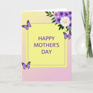 Tarjeta de deseos de primavera a rayas
