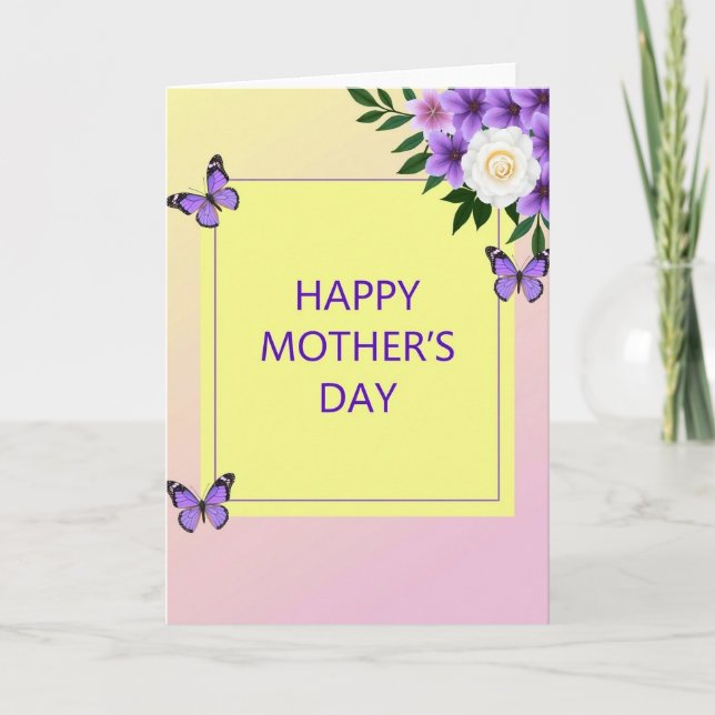 Tarjeta de deseos de primavera a rayas (Anverso)