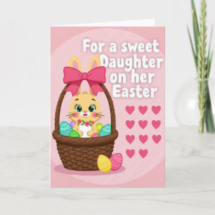 Tarjeta de deseos de primavera de Bunny