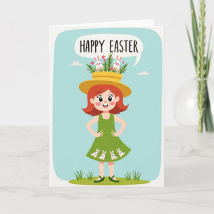 Tarjeta de deseos de primavera feliz