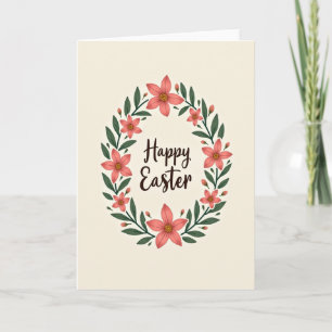 Tarjeta de deseos de primavera floral