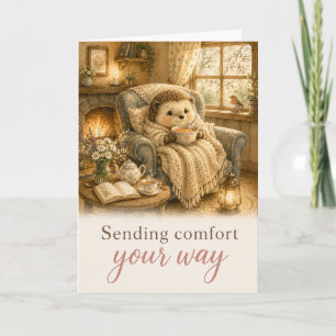 Tarjeta de deseos de recuperación Enviando consuel