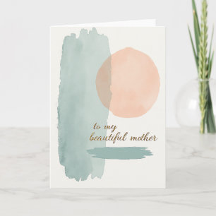 Tarjeta de Deseos del Día de la Madre Color Meloco