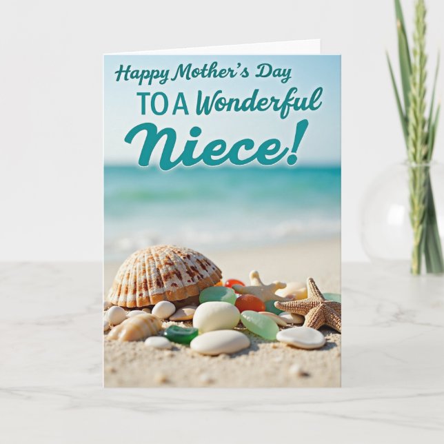 Tarjeta de deseos del Día de la Madre con tema de  (Anverso)