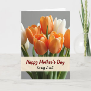 Tarjeta de Deseos del Día de la Madre de Tulipán