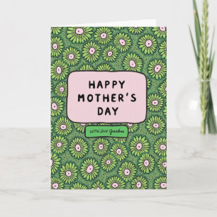 Tarjeta de deseos del Día de la Madre hecha a mano
