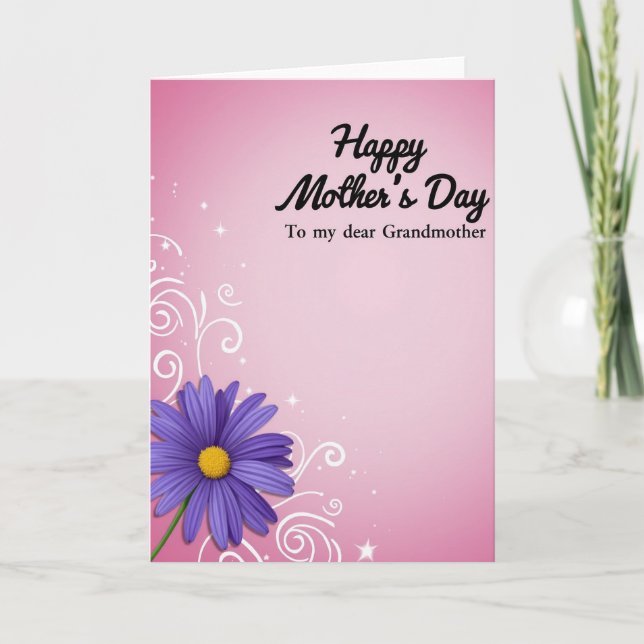 Tarjeta de deseos del día de las abuelas (Anverso)