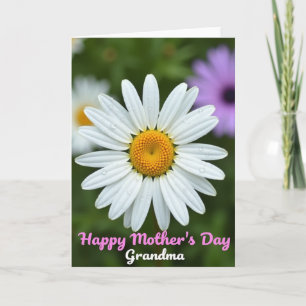 Tarjeta de Deseos del Día de las Abuelas Florales
