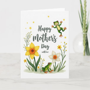Tarjeta de deseos del Día de las Madres Verde