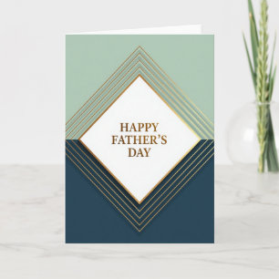 Tarjeta de Deseos del Día del Padre Dorados