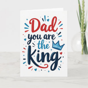 Tarjeta de Deseos del Día Dulce para el Rey Papá