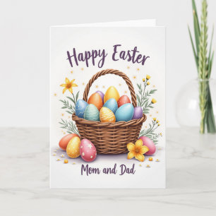Tarjeta de deseos festivos de Pascua