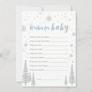Tarjeta de deseos para bebé, Juego de baby shower 