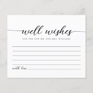Tarjeta de Deseos para los Novios