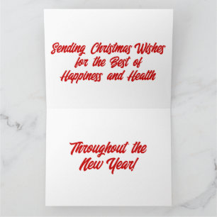 Tarjeta de deseos para navidades