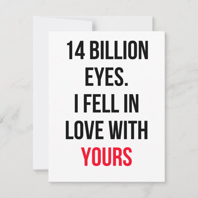 Tarjeta de deseos románticos para el aniversario d (Anverso)
