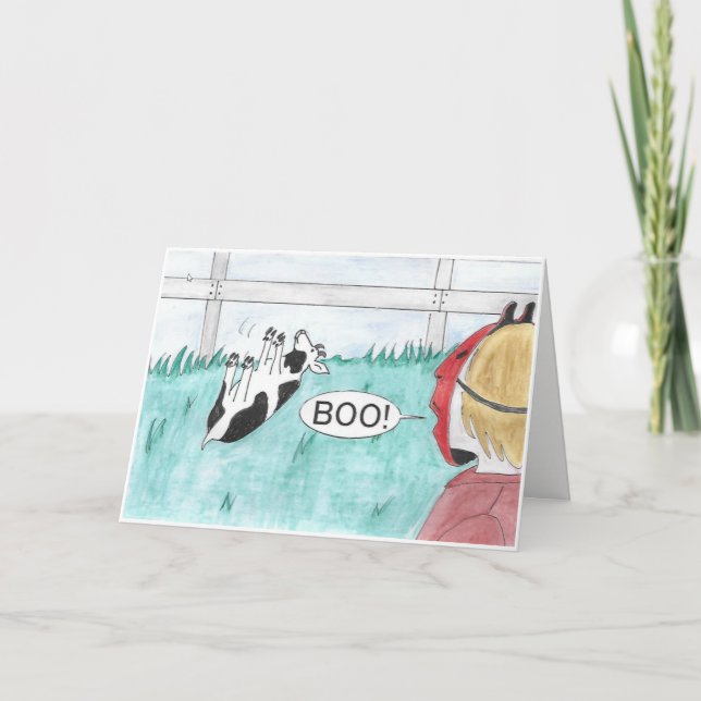 Tarjeta de desfallecimiento de Halloween de la (Anverso)