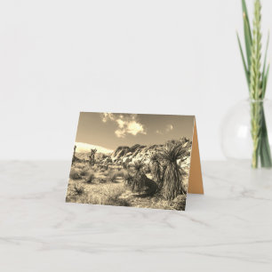 Tarjeta de Desierto en Sepia